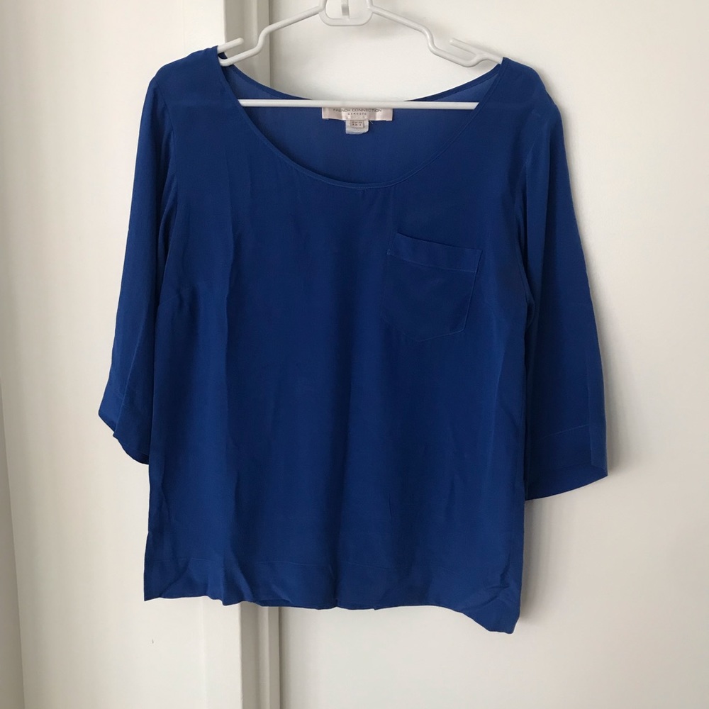 FRENCH CONNECTION Chiffon top with pocket